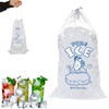 10PCS Ice Bags with Drawstring,Drawstring Ice Cube Bags,Ice Cube Bags