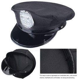 Beelittle Police Hat Handcuffs Walkie Talkies Badge Sunglass Costume Accessories (D)