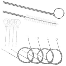 Operitacx 4 Stück Abflussreiniger Werkzeuge Flexibler Rohrreinigungskolben Haarentferner für Spüle Effektive Reinigungsbürste für Abflüsse Küchenreiniger