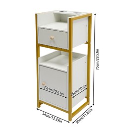 Modern Salon Storage Trolley Cart,with Metal Frame,Beauty Rolling Hairdressing Salon Cart,Hair Salon Station Storage Cabinet,with Drawers