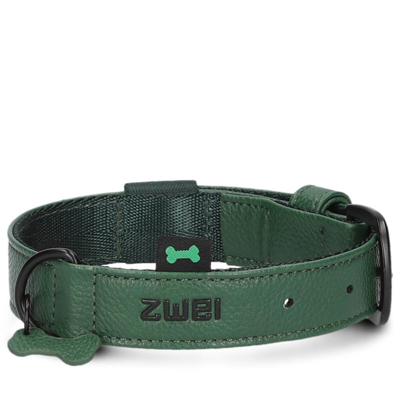 ZWEI Leo LE10 Dog Collar Made of High-Quality Faux Leather,