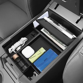 BIBLOZ Center Console Organizer(with Secret Compartment) for Toyota 4Runner 2010-2022 2023 2024 Accessories,Insert Armrest Console Tray