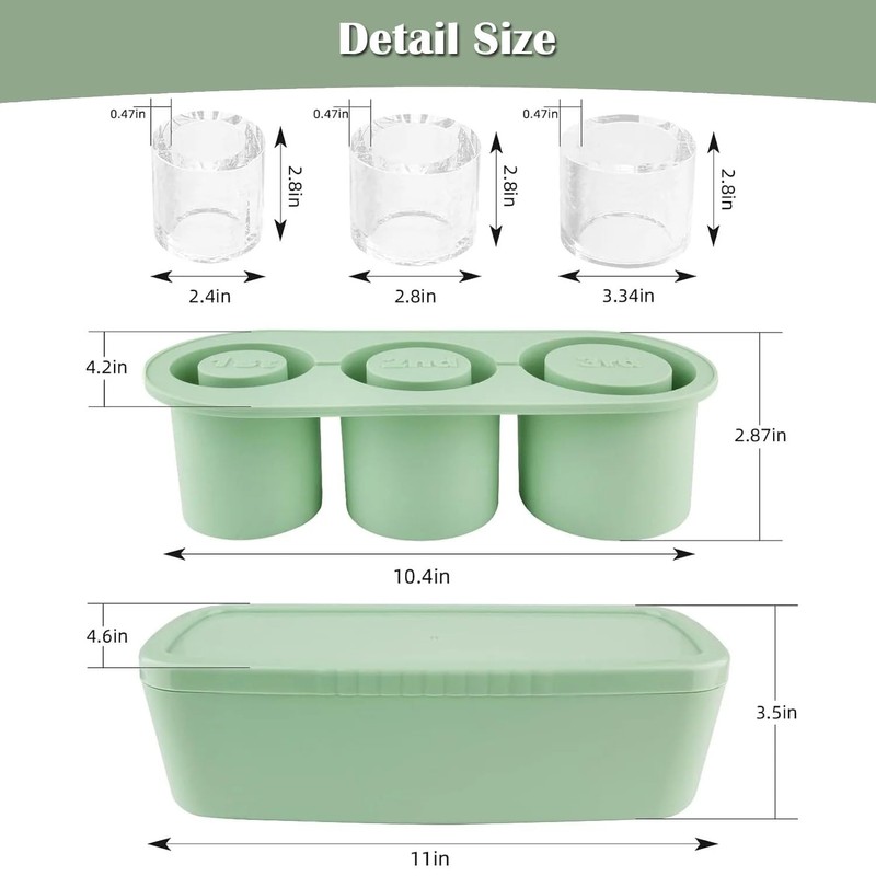 Cup Ice Cube Tray Accessories, Ice Cube Tray with Lid
