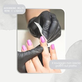 SQUADO 500 Stück 5 cm x 4 cm vorgestanzte Zellulose für Fingernägel