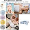 Microfiber Spa Wristbands and Headband Set - Absorbent Wrist Cuffs,