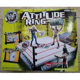 WWE Vintage NOS WWF Attitude Wrestling Ring Cage Action Figure Case WWE 2001 Jakks