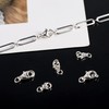 Set of 6 Sterling Silver 925 Chain Clasp, Bracelet Clasp