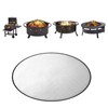 TopHomer Round Fire Pit Mat Under Grill Mat Deck Patio