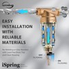 iSpring WSP2PK15 Reusable Whole House Spin Down Sediment Water Filters,