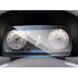 SHAOHAO 2024 2025 Palisade Screen Protector for 2023 2024 2025 Hyundai Palisade Accessories 12.3 Inch Digital Instrument Cluster Cover HD Clear Dashboard Screen Protective Film