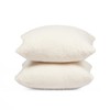 Highams 2 x Boucle Teddy Fleece Cushion Covers Fluffy Warm