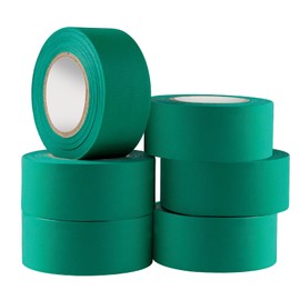 GEYYANG Green Flagging Tape,3.35 Mil Thick,1-3/16" x 98ft, 6 Rolls - NO Adhesive - Survey and Mark Boundaries, Trees and Hazardous Areas - Weatherproof and Fade-Resistant