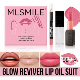 Set De Labiales Mate 3 En 1 Labialesindelebles Larga Duraci                                                                                           