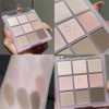 9-Color Glitter & Pastel Eyeshadow Palette - Long-Lasting, Creamy, Waterproof,