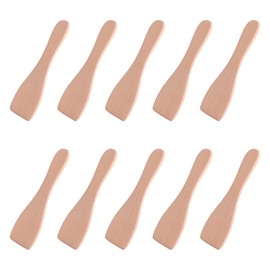 10 Pieces Wooden Spatulas Kitchen Utensils Wooden Spatula Set Cooking Accessories for Home Kitchen Party