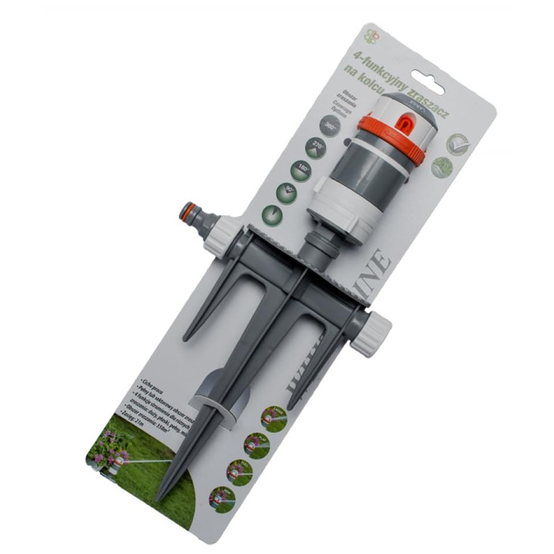 Circular Sprinkler Lawn Sprinkler 4 Functions Ground Spike White Line