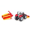 siku 1672, Steyr Tractor with Pöttinger Combination Mower, Metal/Plastic, Red,