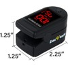 Zacurate 500 Series Fingertip Pulse Oximeter - Royal Black