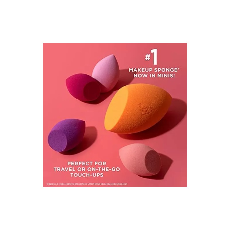 L± Esponja Para Maquillaje Ovalada De Espuma Lavable 4 Pzas