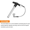 sourcing map T Handle Lock Pins, 25/64" Pin Dia. 3-5/32"