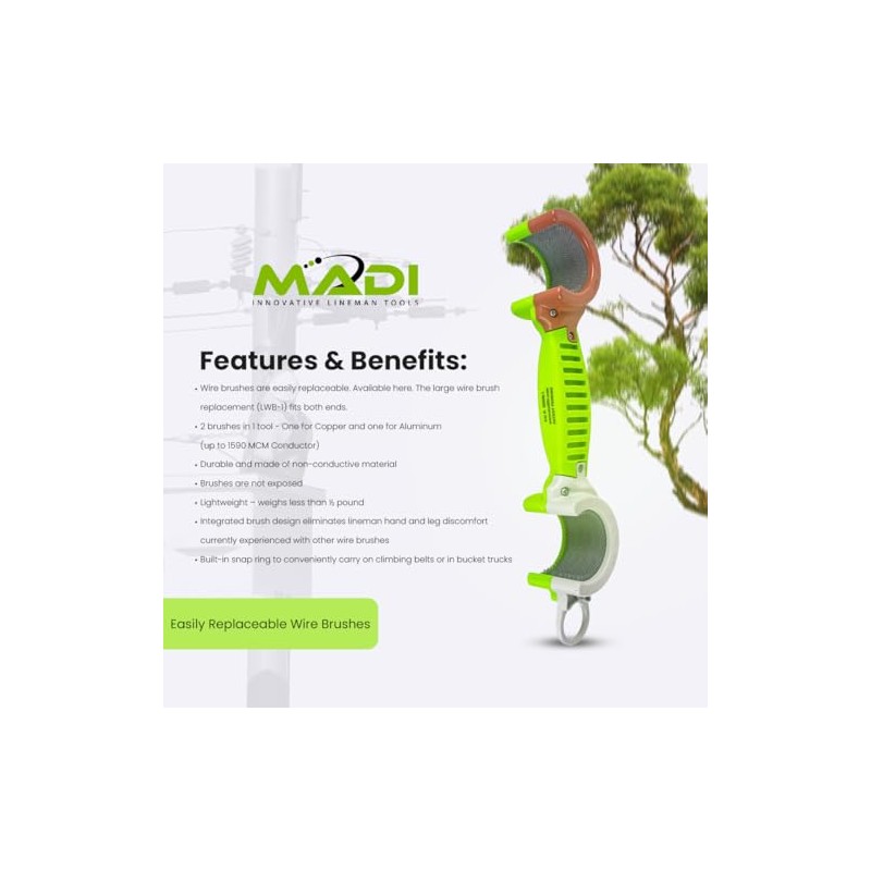 Madi Wire Brush DogBone #DBWB-1