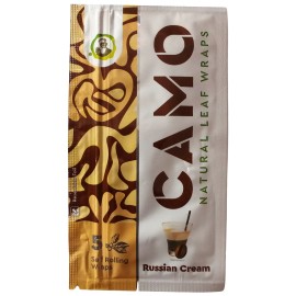 Camo Wraps Natural Leaf Russian Cream Wraps (5 Sheets) - 1 Pouch