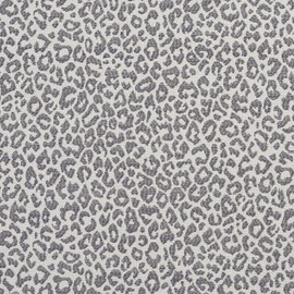 A593 Grey Leopard Woven Textured Upholstery Fabric by The Yard