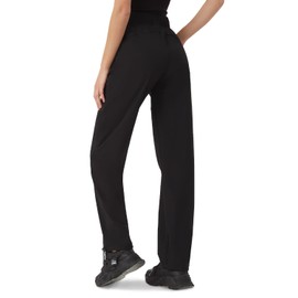 Zylioo Tall Women's Cargo Pants 34 Inseam, Lightweight Hiking Pants with Adjustable Waist and Deep Zipper Pockets Black