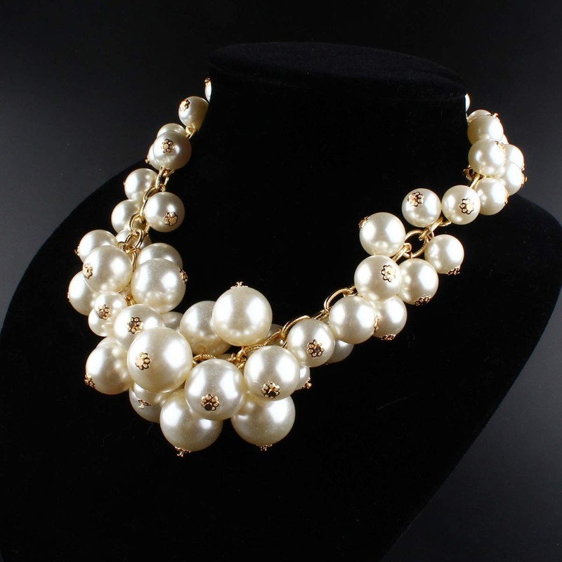 MeliMe - Juego de collar de perlas para mujer, múltiples