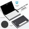 Tarjetero Hombre y Mujer de Cuero PU, Porta Tarjetas Profesional