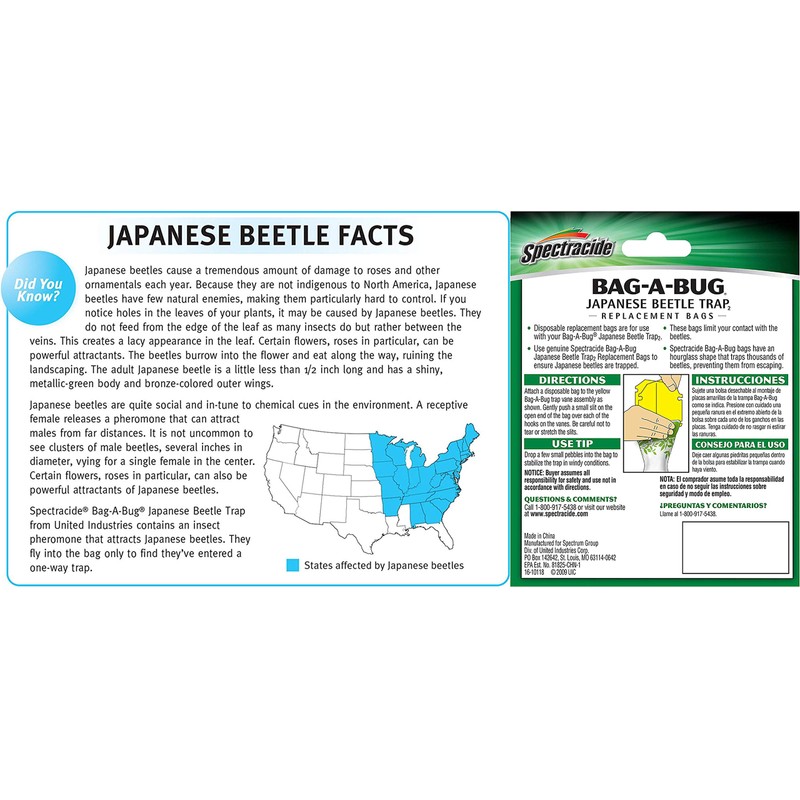 Spectracide Bag-A-Bug Japanese Beetle Trap2 30 Ct. (Replacement Bags Only)