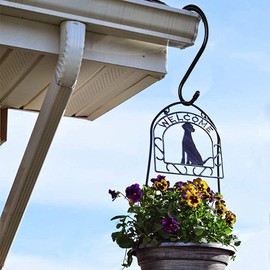 Teppich 12 Pack S Hooks for Hanging, 6 Inch Large Heavy Duty Hanging Hooks, Non Slip Rubber Coated Hooks,Steel Metal Hooks Black