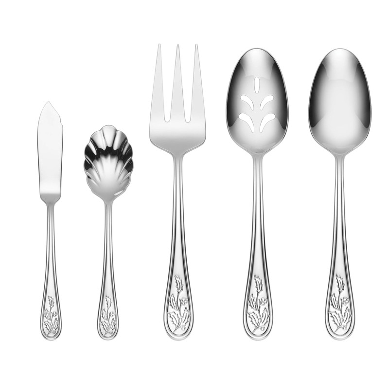 Lenox Holiday Piece Flatware Set, 65 Count, Metallic
