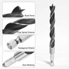 HARFINGTON 5pcs Brad Point Drill Bits Set 3/8" Dia High