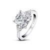 AINUOSHI 5.5 Carats Cushion Cut 925 Sterling Silver Sona Diamond