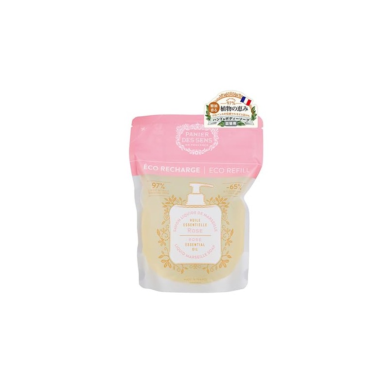 Panier Desense Essentials CA Liquid Marseille Soap Refill, Rose