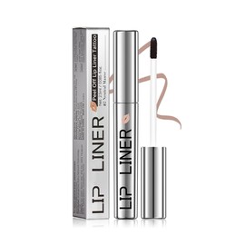 HANJILIAN Pipe-off lip liner stain,light brown/dark brown/burgundy long-lasting,line tattoo high-color Tint,Smudge-Proof,Waterproof,Nude Matte Tint,Non-Fading, Full Coverage(#2 Neutral Mauve)