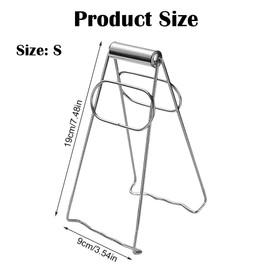 Stainless Steel Hot Bowl Clip Pot Foldable Dish Holder Steamer Lifter Picker Heat Insulation Plate Tong Anti-hot Clamp Gripper for Kitchen