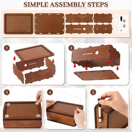 2 Pack Creative Cash Vault Wooden Savings Box,Piggy Bank for Kids Adults with Money Target and Numbers,10000 Savings Challenge Box,Boys Girls Savings Coin Bank,Cultivate Financial Management Habits