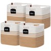 UBBCARE 13 Inch Cube Storage Bins with Clips Labels, Shelf