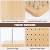 Hossmily 36-Hole Wooden Pegboard for Finger Dexterity and Hand Rehabilitation,