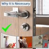 4 Pieces Door Lever Locks for Kids and Petproof Safety