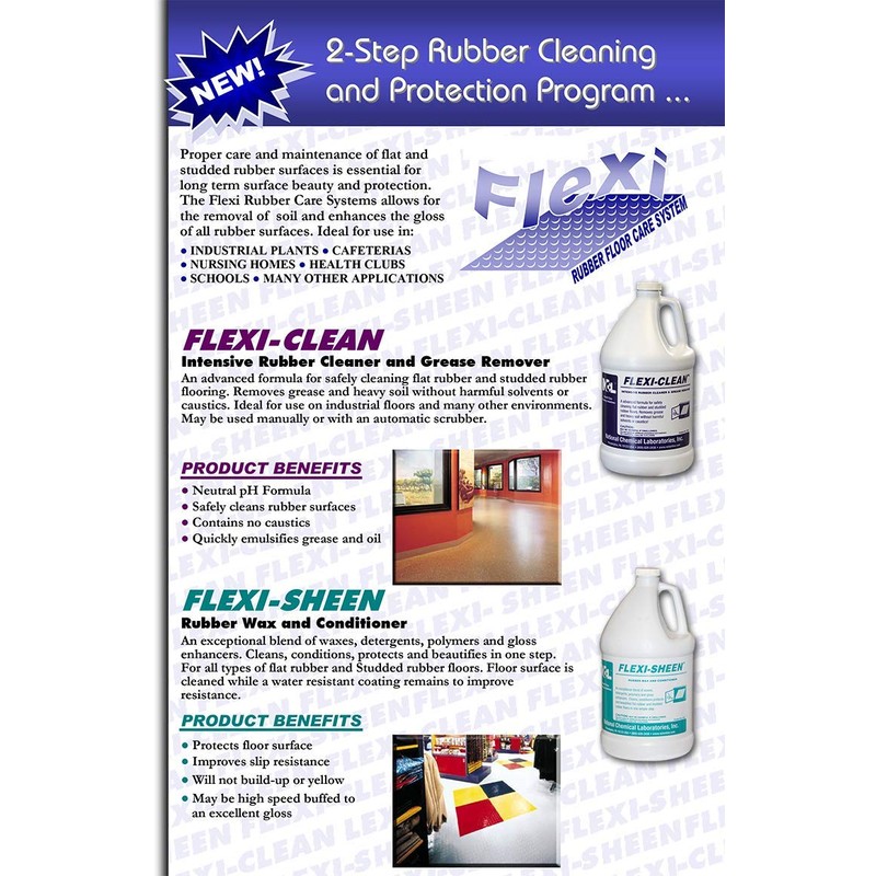 NCL Flexi-Clean Rubber Floor Cleaner 1 GAL