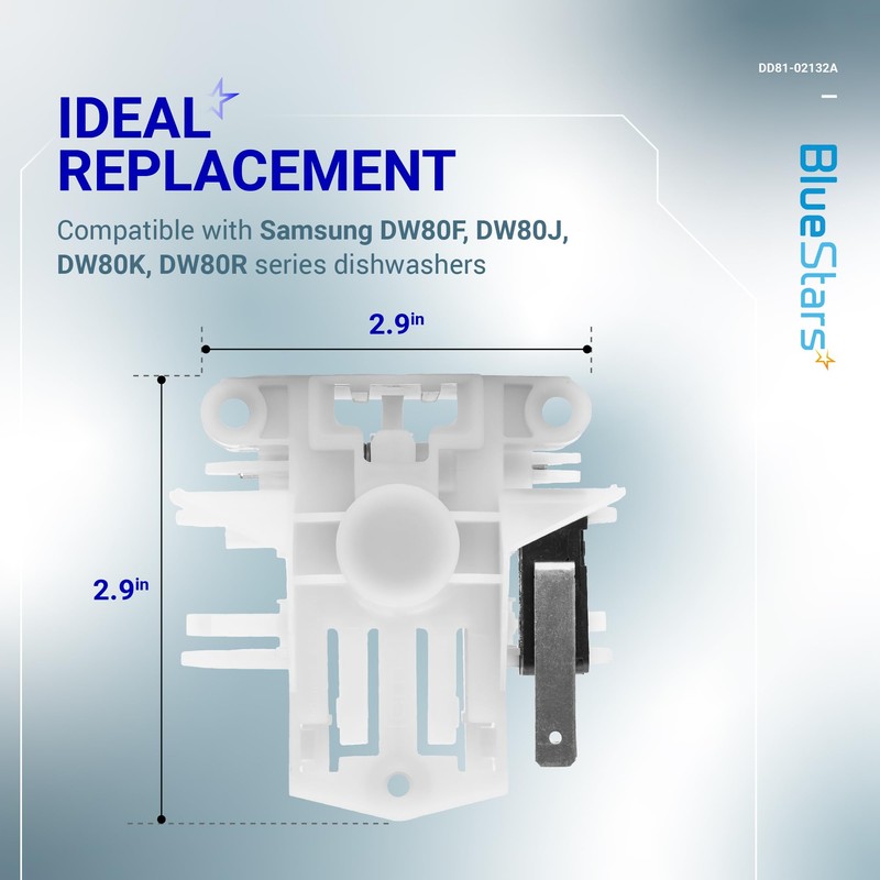 BlueStars DD81-02132A Dishwasher Door Latch Parts