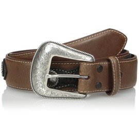 Nocona Belt Co. Men's Top Hand Side Overlay, Medium Brown, 34