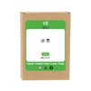 sourcing map 15Pcs M3 x 0.5 Nylon Insert Hex Lock