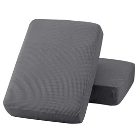 Smryego Stretch Couch Covers Sectional Durable Seat Cushion Covers Cushion Protector Covers for Chair Loveseat Sofa Cushion (Grey, XL 2 Seat Cover)