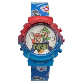 Mario Kids LCD Flashing Dial Watch/Printed Strap (GSM4132AC)