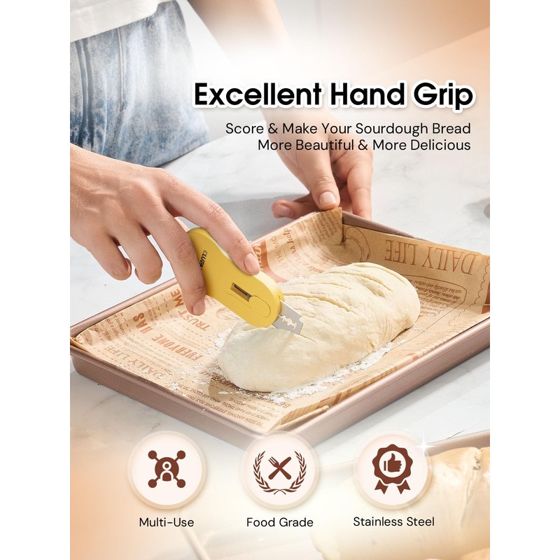 CLUEAPOP Bread Lame Sourdough Scoring Tool Extractable & Magnetic -