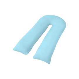 12Ft U Shape Pillow Cover Case Only- Polycotton U-Pillow Covers for Maternity, Nursing & Pregnancy Full Body Support-Protection from Dust Mite & Allergey (12 Ft, Duck Egg)